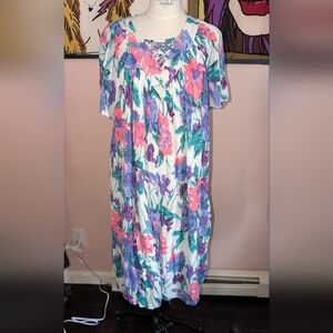 Partners vintage Floral MuMu house dress